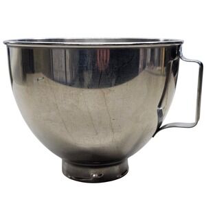 KitchenAid K45 Stainless Steel 4.5 Qt Tilt-Head Stand Mixer Bowl Handle Silver